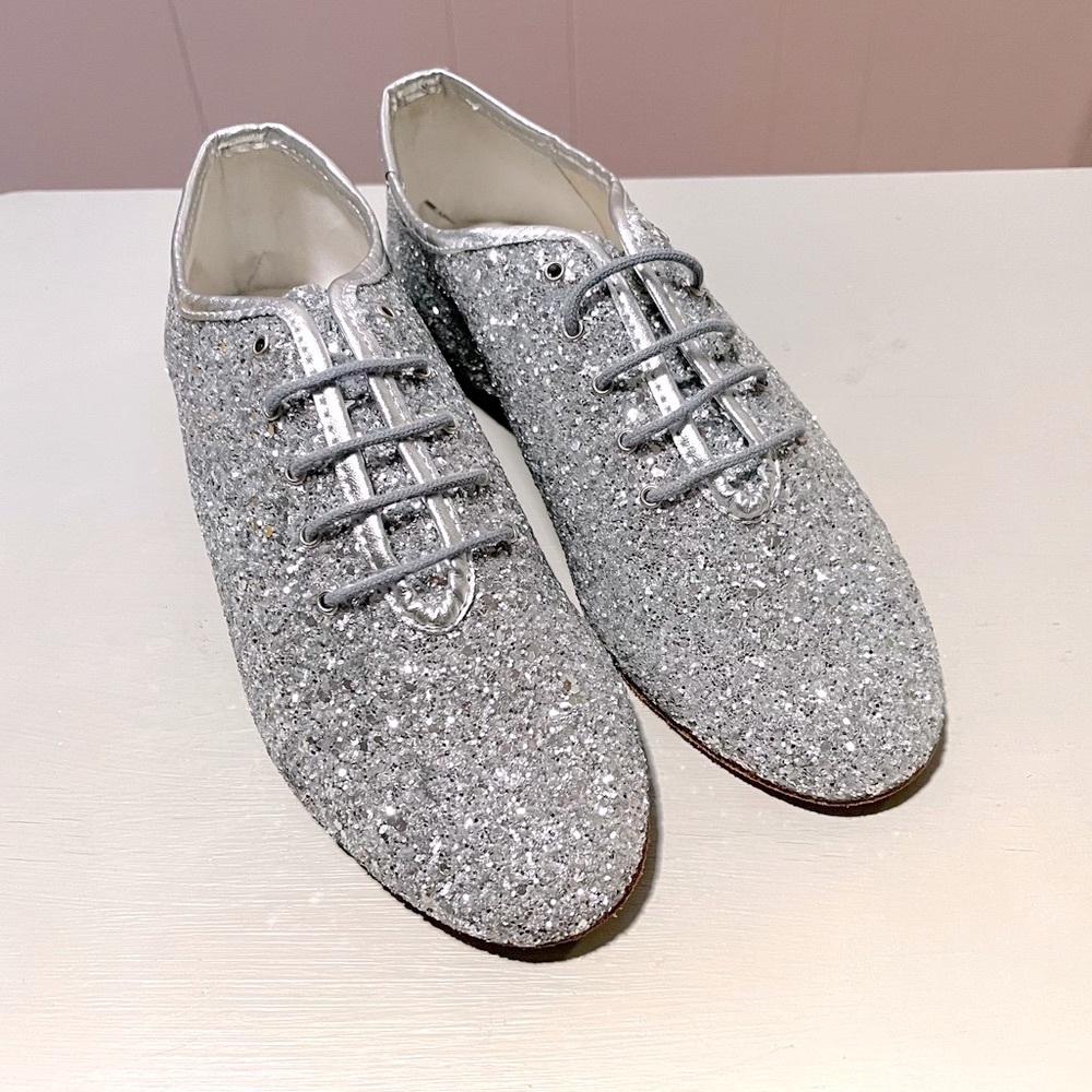 NWT Antonio Alvarez silver sparkle jazz shoe, 8.5 - Picture 3 of 6